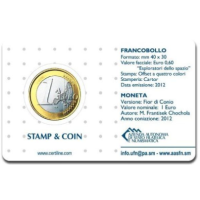 San Marino 1 EURO BU 2012 - 1 EURO + BOLLO