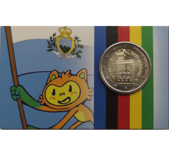 San Marino 2 EURO BU 2016 -OLIMPICO 
