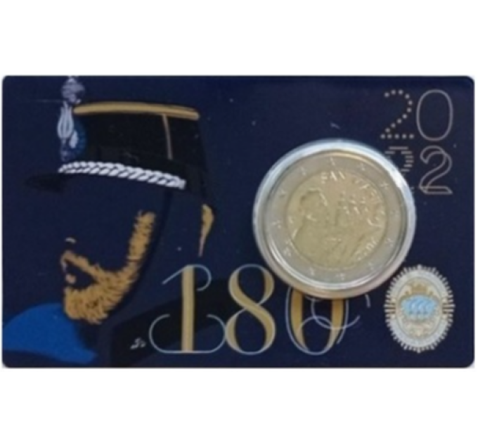 San Marino 2 EURO BU 2022 - 180° anniversario del Corpo della Gendarmeria