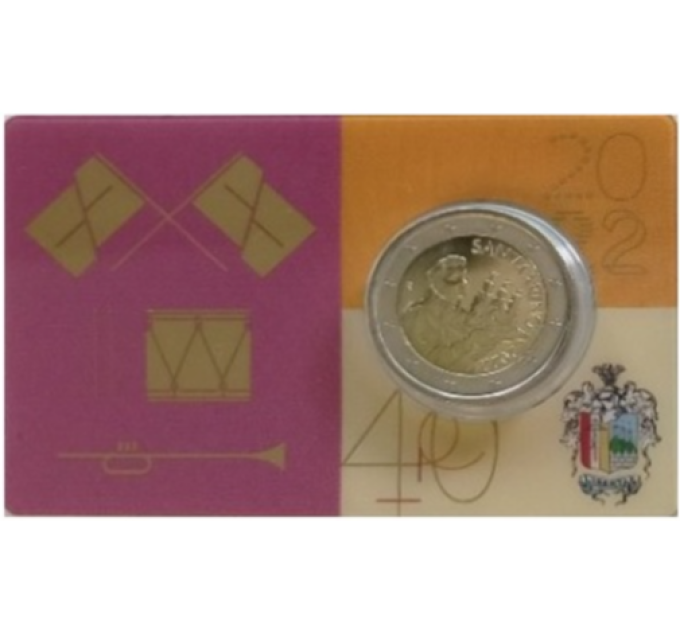 San Marino 2 EURO BU 2022 - 40° Anniversario del Gruppo Sbandieratori e Musici