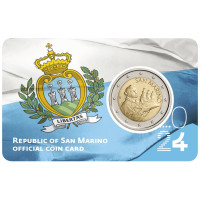 San Marino 2 EURO BU 2024 - Bandiera della Repubblica di San Marino