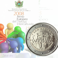 San Marino 2 euro BU 2008 - Anno Europeo del Dialogo Interculturale