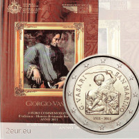 San Marino 2 euro BU 2011 - 500° anniversario della nascita di Giorgio Vasari