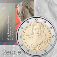 San Marino 2 euro BU 2018 - 420° Anniversario della Nascita di Gian Lorenzo Bernini