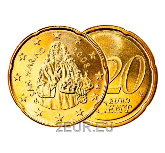 San Marino 2008 - 20 cent FDC
