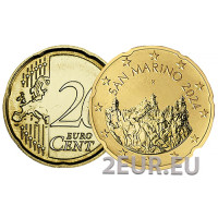 San Marino 20 centesimi UNC 2024