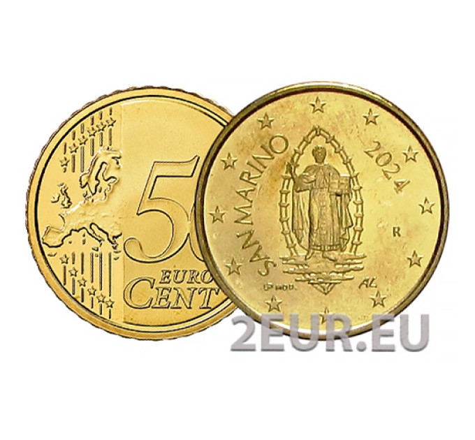 San Marino 50 centesimi UNC 2024