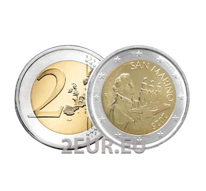 San Marino 2 Euro UNC 2025