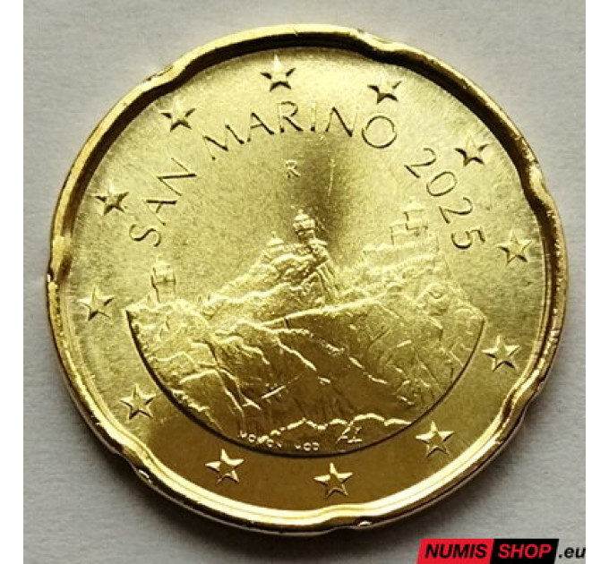 San Marino 20 centesimi UNC 2025