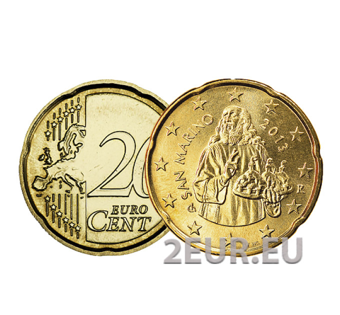 San Marino 20 centesimi UNC 2013