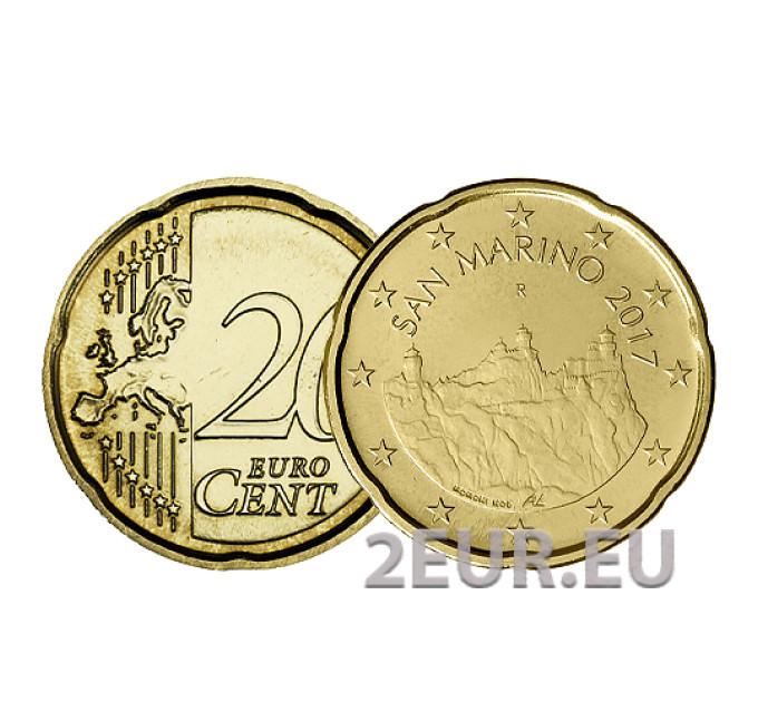 San Marino 20 centesimi UNC 2017