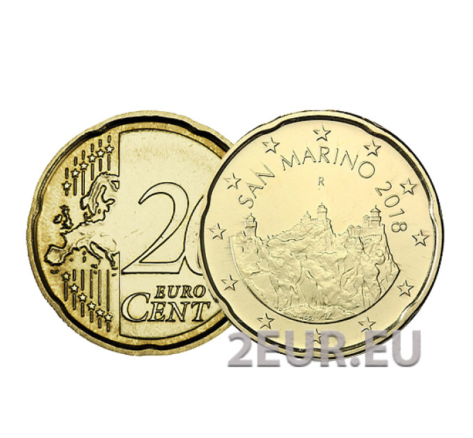 San Marino 20 centesimi UNC 2018