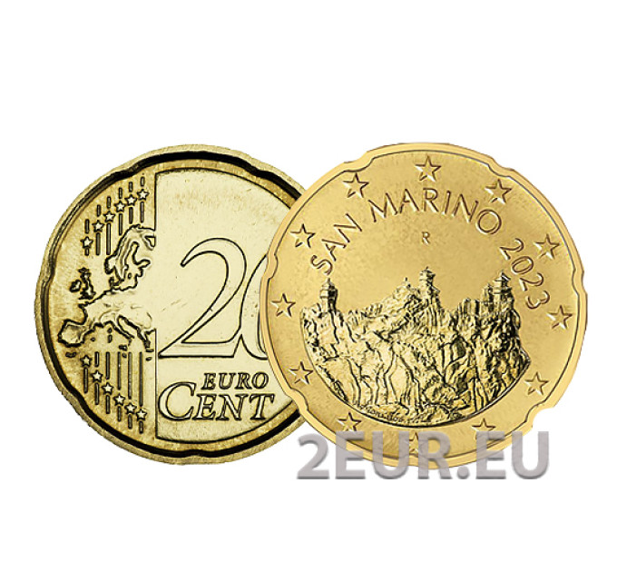 San Marino 20 centesimi UNC 2023