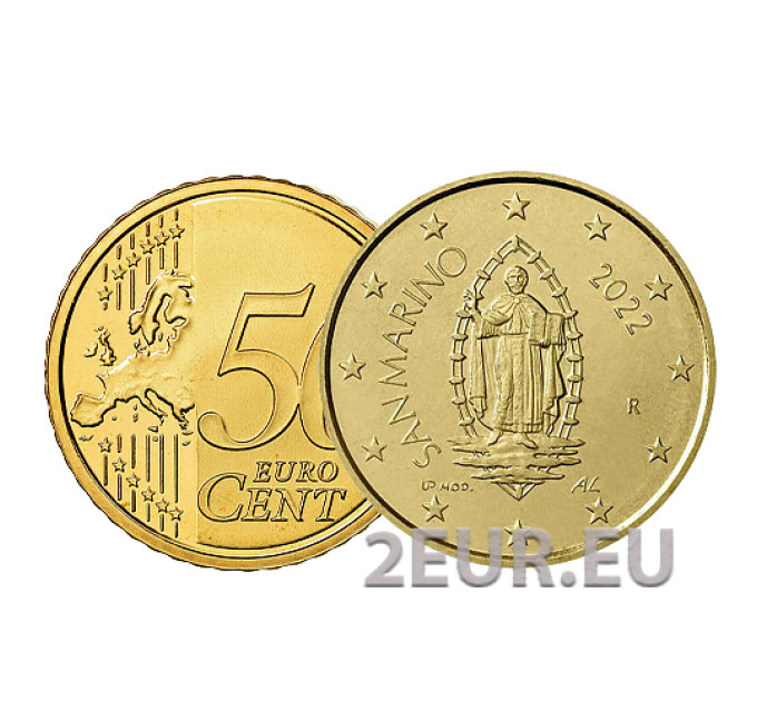 San Marino 50 centesimi UNC 2022