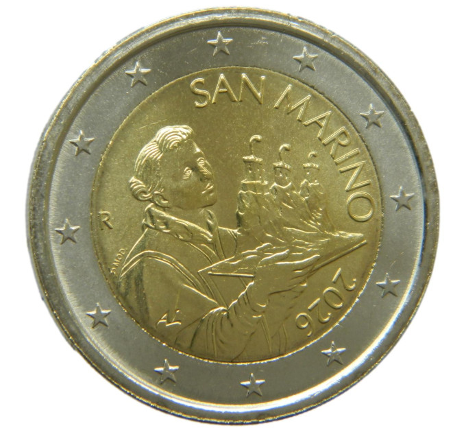 San Marino 2 Euro UNC 2026