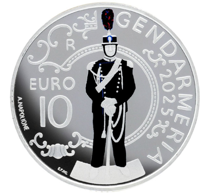 San Marino 10 euro proof 2025 - Gendarmeria