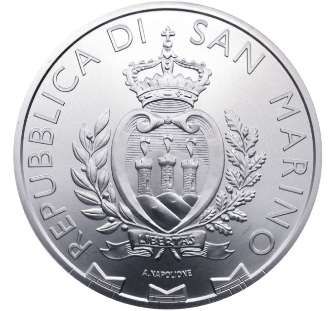 San Marino 5 euro BU 2026 - Falco Pellegrino