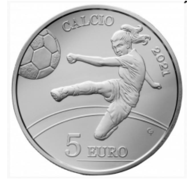 San Marino 5 euro proof 2021 - Calcio 