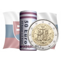Slovacchia 2 euro UNC rotolo 2013 - Santi Cirillo e Metodio