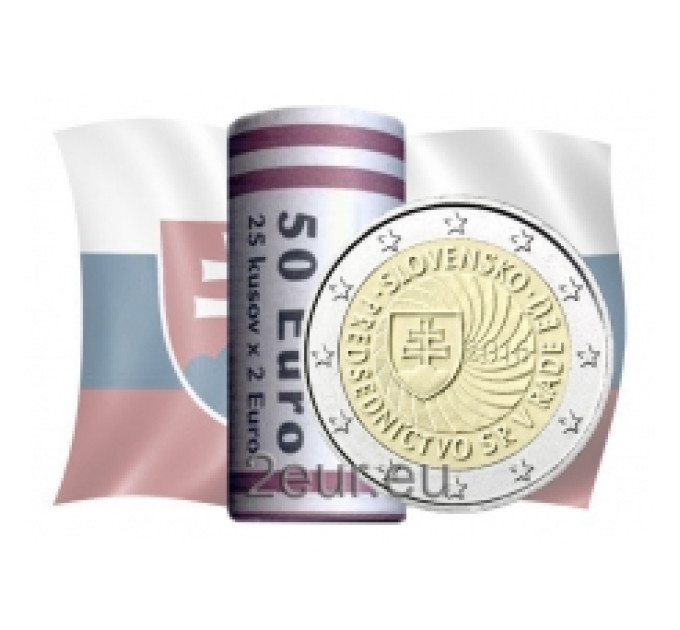 Slovacchia 2 euro UNC rotolo 2016 - Presidenza slovacca del Consiglio dell'UE