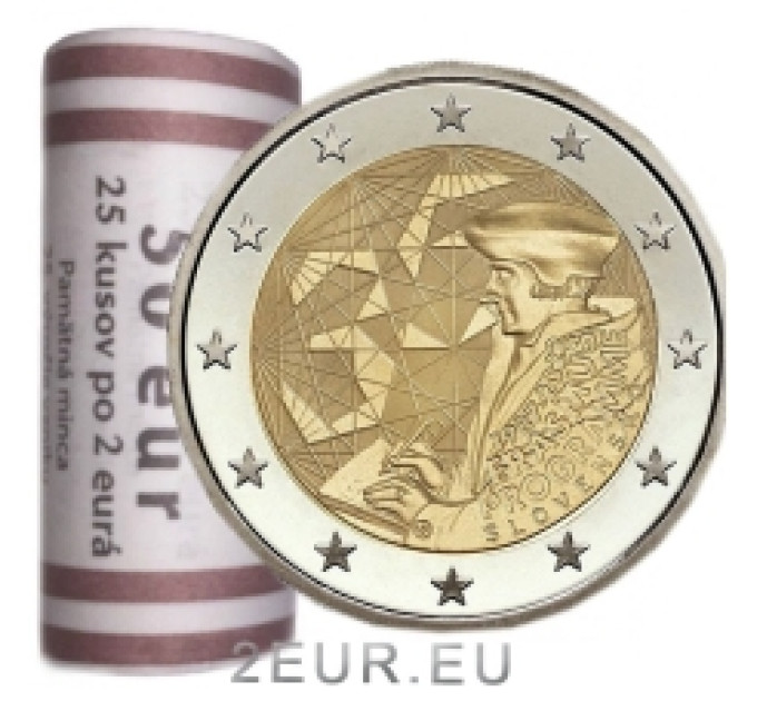 Slovacchia 2 euro UNC rotolo 2022 - 35 anni di Erasmus