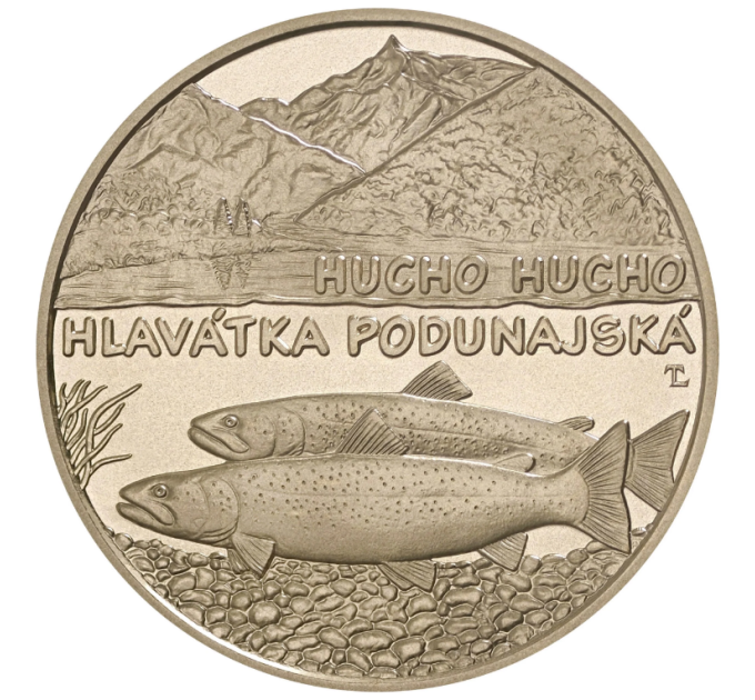 Slovacchia 5 euro UNC 2025 - Fauna e Flora in Slovacchia - Salmone del Danubio