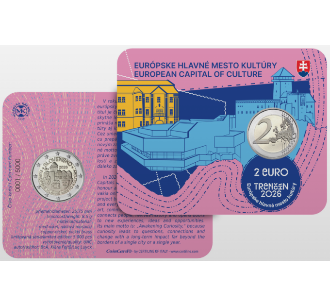 Slovacchia 2 euro BU 2026 - Trencin