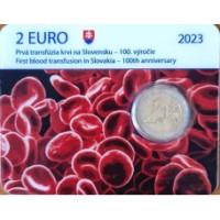 Slovacchia 2 euro BU 2023 - 100° Anniversario della Prima Trasfusione di Sangue in Slovacchia 