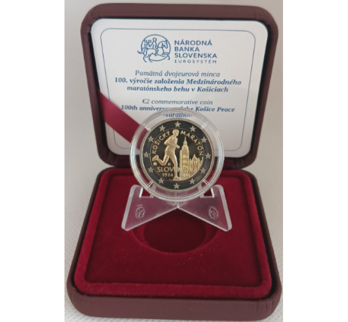 Slovacchia 2 Euro proof 2024 - Maratona Internazionale a Kosice