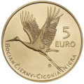 Slovacchia 5 euro UNC 2023 - Fauna e Flora in Slovacchia - Cicogna nera