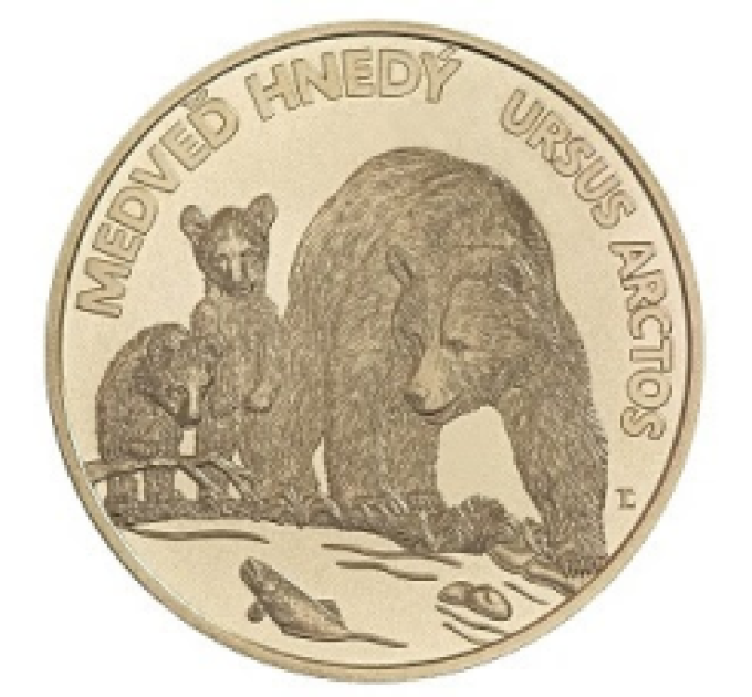 Slovacchia 5 euro UNC 2023 - Fauna e Flora in Slovacchia - Orso bruno