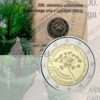 Slovenia 2 euro BU 2010 - 200 anni Orto botanico di Lubiana 
