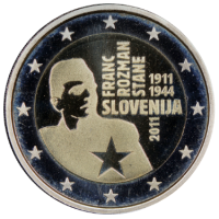 Slovenia 2 euro proof 2011 - 100° anniversario della nascita di Franc Rozman