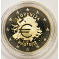 Slovenia 2 euro proof 2012 - 10 anni di Euro Cash