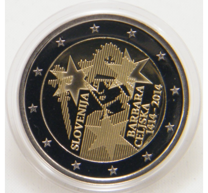 Slovenia 2 euro proof 2014 - 600° anniversario dell'incoronazione di Barbara di Celje