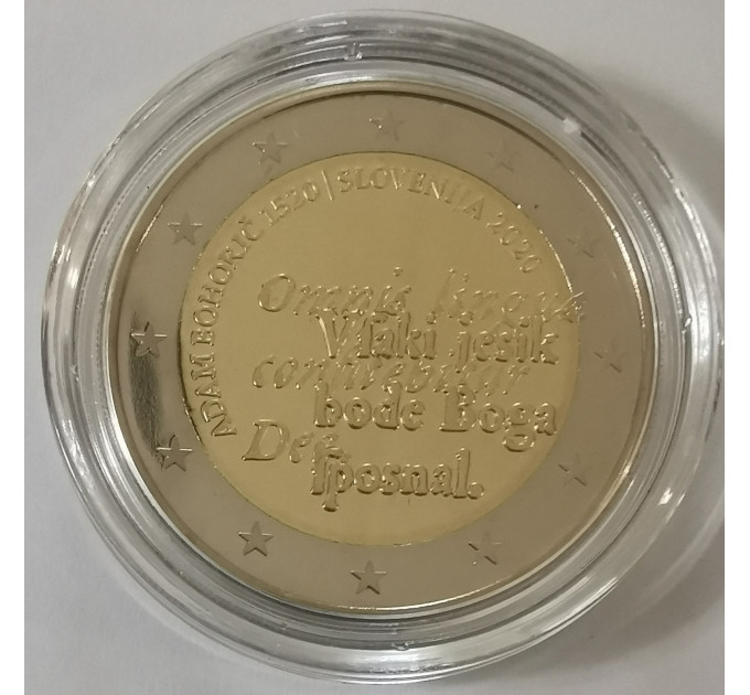 Slovenia 2 euro proof 2020 - 500° anniversario della nascita di Adam Bohorič  