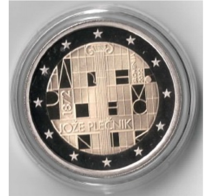 Slovenia 2 euro proof 2022 - 150° anniversario della nascita di Jože Plečnik 
