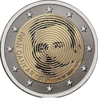 Slovenia 2 euro proof 2026 - 150° anniversario della nascita di Ivan Cankar