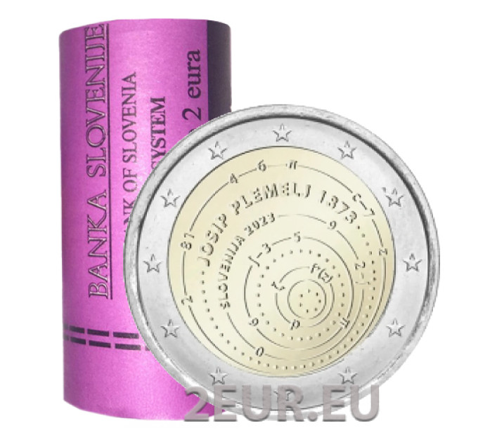 Slovenia 2 euro Rotolo 2023 - 150° anniversario della nascita di Josip Plemle