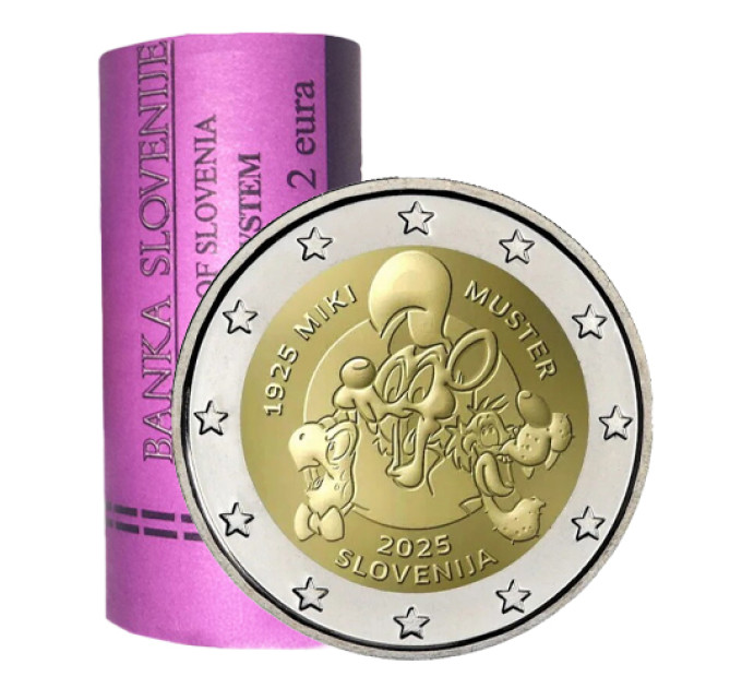 Slovenia 2 euro Rotolo 2025 - MIKI MUSTER