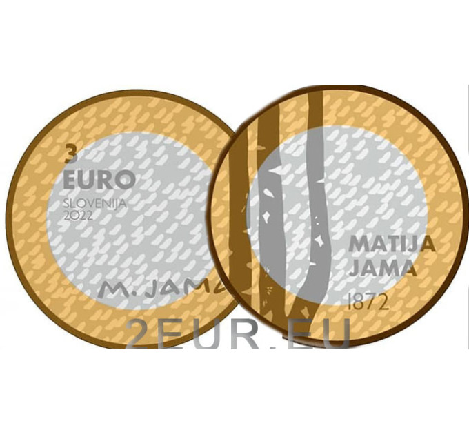 Slovenia 3 euro proof 2022 - 150° anniversario della nascita della pittrice Matija Jama  