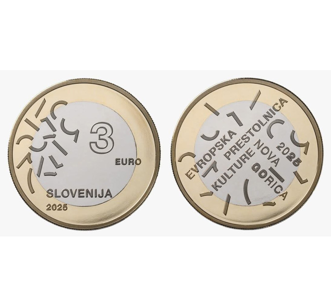 Slovenia 3 euro UNC 2025 - Nova Gorica – Gorizia