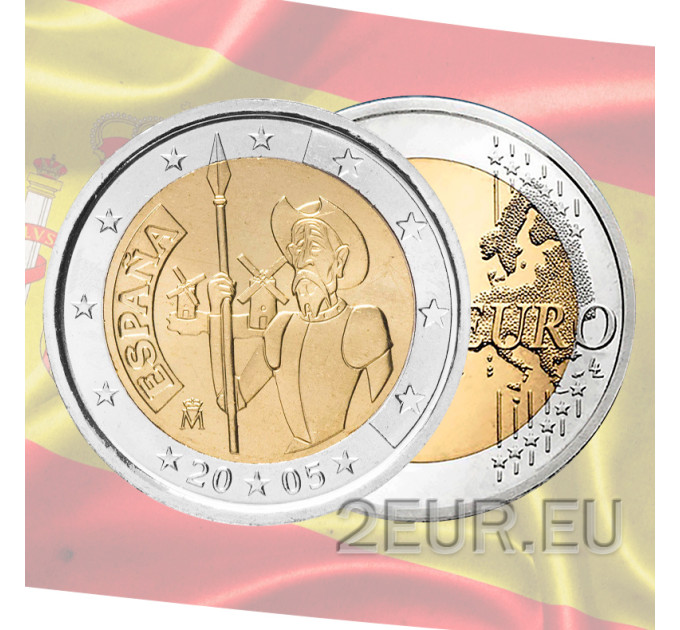 Spagna 2 euro UNC 2005 - Don Chisciotte della Mancia