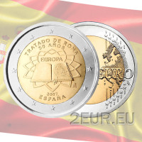 Spagna 2 euro UNC 2007 - 50 anni Trattato di Roma