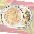 Spagna 2 euro UNC 2015 - 30° anniversario della bandiera dell'UE