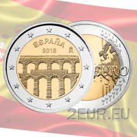 Spagna 2 euro UNC 2016 - Città Vecchia di Segovia e il suo Acquedotto