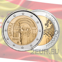 Spagna 2 euro UNC 2018 - Centro Storico di Santiago de Compostela