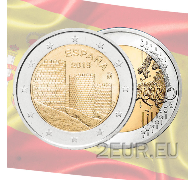 Spagna 2 euro UNC 2019 - Il centro storico di Avila e le sue chiese fuori le mura