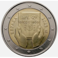 Spagna 2 euro UNC 2026 - Article 49 : Handicap, protection, droits et inclusion
