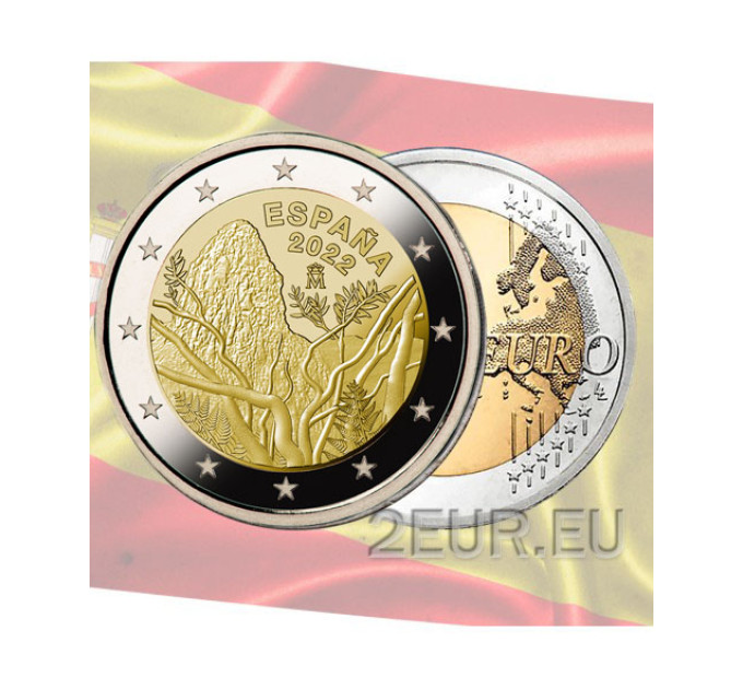 Spagna 2 euro UNC 2022 - Parco Nazionale di Garajonay